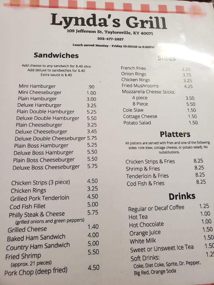 Lynda's Grill Menu image 4